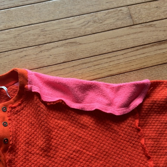 Out from Under (Urban Outfitters) waffle and fleece crop top - Picture 5 of 8